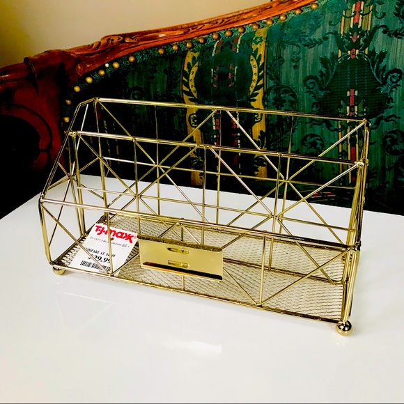 Metal Desk Letter Organizer With Name Slot - 9.75”x4” - Picture 1 of 8